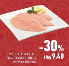 Conad - Petto Di Pollo A Fette Percorso Qualità