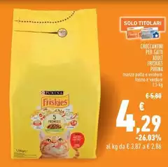 Purina - Croccantini Per Gatti Adult Friskies