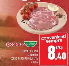 Conad - Coppa Di Suino Con Osso Percorso Qualità