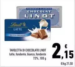Lindt - Tavoletta Di Cioccolato