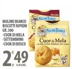 Mulino Bianco - Biscotti Ripieni Cuor Di Mela/Settemprini/Cuor Di Bosco