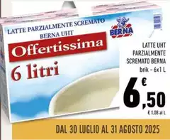Berna - Latte UHT Parzialmente Scremato