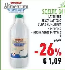 Conad - Scelte Di Latte UHT Senza Lattosio Alimentum