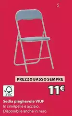 Basso - Sedia Pieghevole Viuf