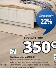 Struttura Letto Markskel