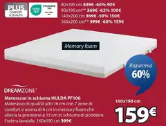 Dreamzone - Materasso In Schiuma Hulda Pf100