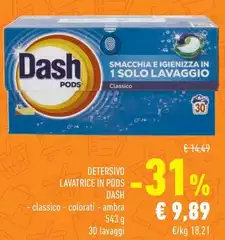Dash - Detersivo Lavatrice In Pods