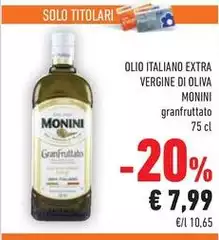 Monini - Olio Italiano Extra Vergine Di Oliva