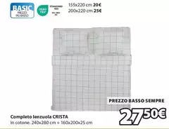 Basso - Completo Lenzuola