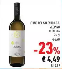 Vespa - Fiano Del Salento I.G.T. Vespino