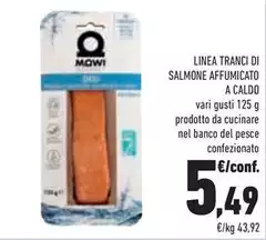 Mowi - Linea Tranci Di Salmone Affumicato A Caldo