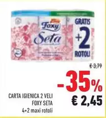Foxy - Carta Igienica 2 Veli