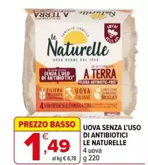 Le Naturelle - Uova Senza L'Uso Di Antibiotici
