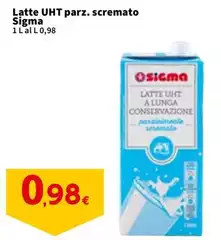 Sigma - Latte UHT Parz. Scremato