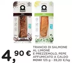 Mowi - Trancio Di Salmone Al Limone E Prezzemolo, Pepe Affumicato A Caldo