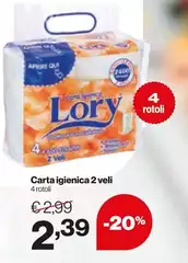 Carta Igienica 2 Veli