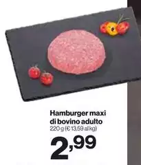 Maxi - Hamburger  Di Bovino Adulto