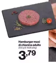 Maxi - Hamburger  Di Chianina Adulto