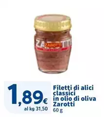 Zarotti - Filetti Di Alici Classici In Olio Di Oliva