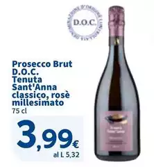 Sant'anna - Prosecco Brut D.O.C. Tenuta Classico, Rosè Millesimato