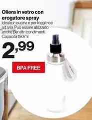 Oliera In Vetro Con Erogatore Spray