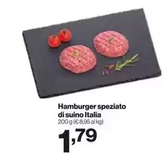 Hamburger Speziato Di Suino Italia