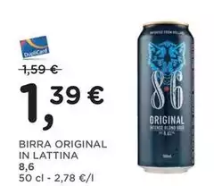 86 original - Birra Original In Lattina