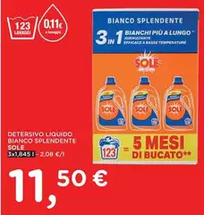 Sole - Detersivo Liquido Bianco Splendente
