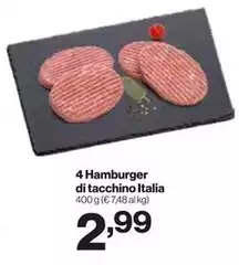 4 Hamburger Di Tacchino Italia