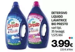 Bio Presto - Detersivo Liquido Lavatrice