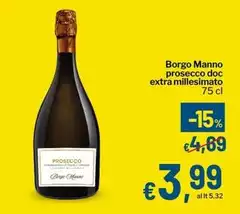 Borgo dora - Manno Prosecco DOC Extra Millesimato