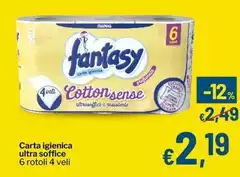 Fantasy - Carta Igienica Ultra Soffice