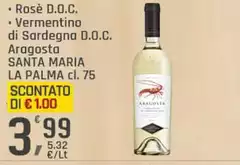 Santa maria la palma - Rose D.O.C. Vermentino Di Sardegna D.O.C. Aragosta