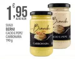 Berni - Sugo Cacio E Pepe/ Carbonara