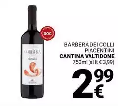 Cantina valtidone - Barbera Dei Colli Piacentini
