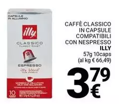Illy - Caffè Classico In Capsule Compatibili Con Nespresso