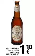 Menabrea - Birra Ambrata In Bottiglia