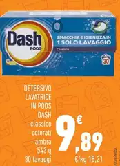 Dash - Detersivo Lavatrice In Pods