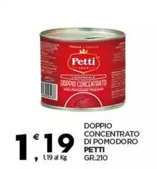 Petti - Doppio Concentrato Di Pomodoro