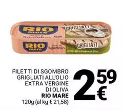 Rio Mare - Filetti Di Sgombro Grigliati All'olio Extra Vergine Di Oliva