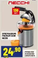 Necchi - Spremiagrumi Premium 130W NK339