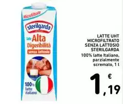Sterilgarda - Latte UHT Microfiltrato Senza Lattosio