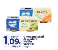 Mellin - Omogeneizzati Di Verdure