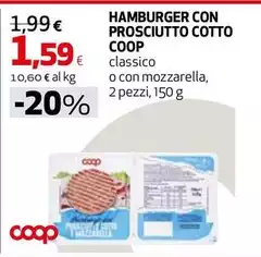 Coop - Hamburger Con Prosciutto Cotto