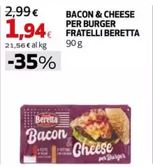 Beretta - Bacon & Cheese Per Burger Fratelli