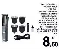 Joytech - Tagliacapelli Ricaricabile
