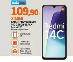 Xiaomi - Smartphone Redmi 14C 256GB Black