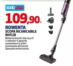 Rowenta - Scopa Ricaricabile RH1128