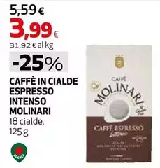 Molinari - Caffè In Cialde Espresso Intenso