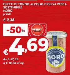 Moro - Filetti Di Tonno All'Olio D'Oliva Pesca Sostenibile